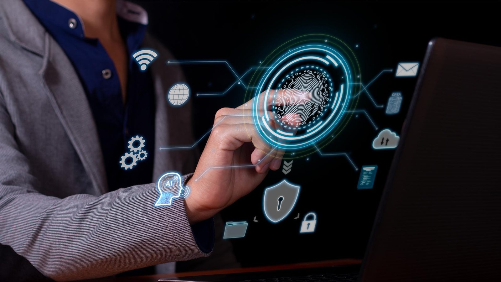 a-man-using-cybersecurity-biometrics-to-access